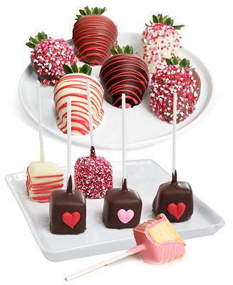 Love Belgian Chocolate Covered Strawberries and Cheesecake Pops - 12 Pc | Macy's