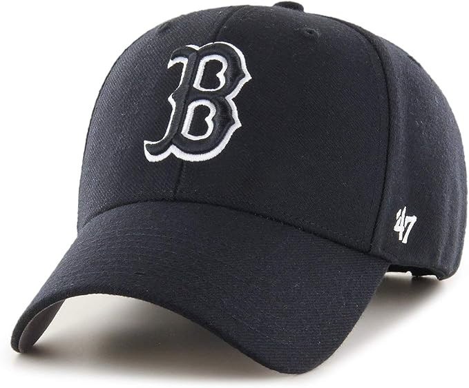 '47 Brand Boston Red Sox MVP Dad Hat Cap MLB Black/White | Amazon (US)