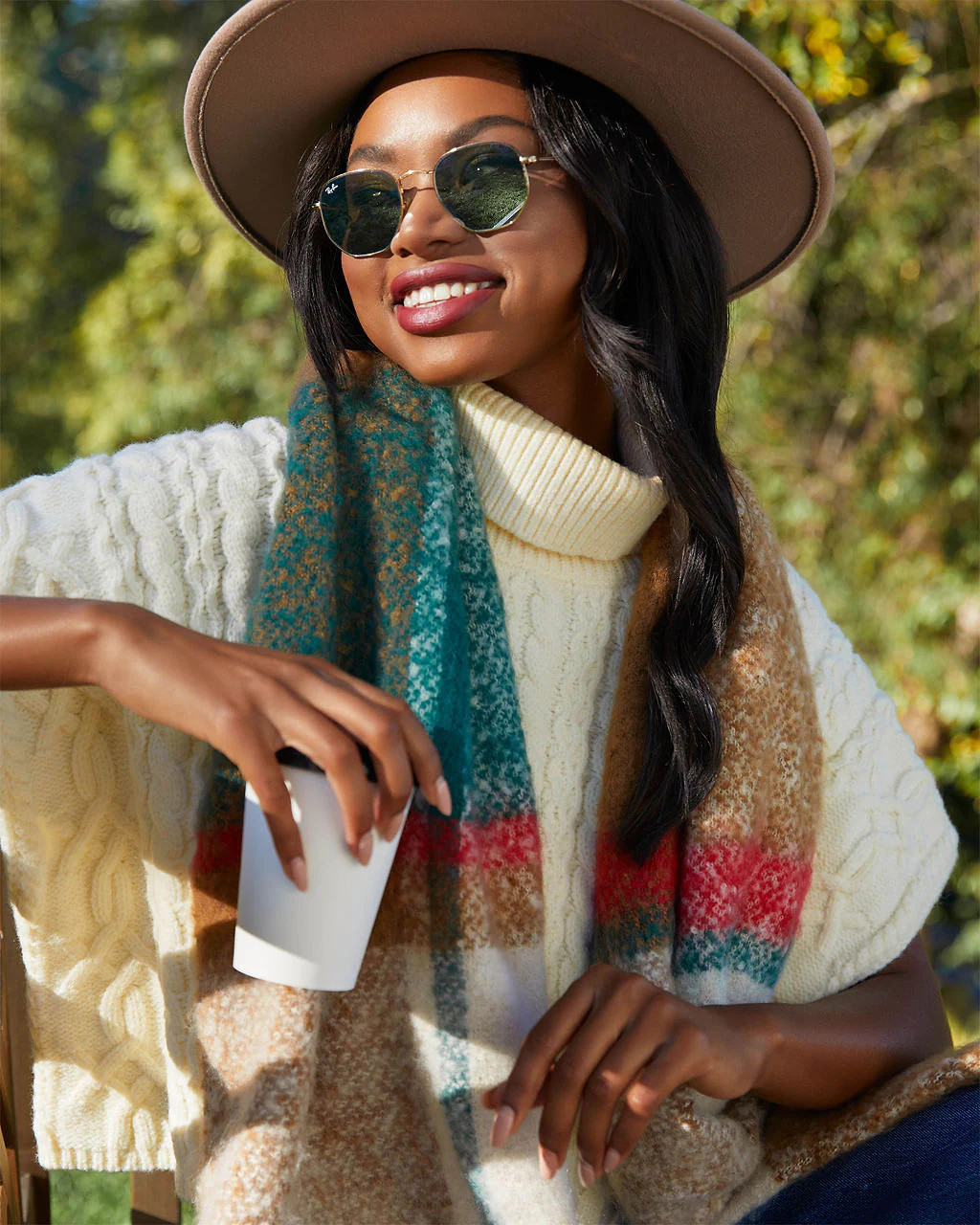 Claire Large Pattern Blanket Scarf | VICI