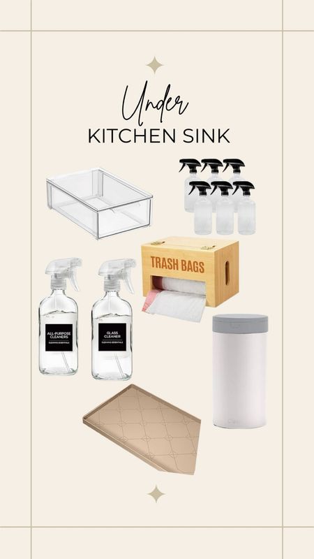 My favorite products for organizing under the kitchen sink!

#LTKFindsUnder50 #LTKFamily #LTKHome