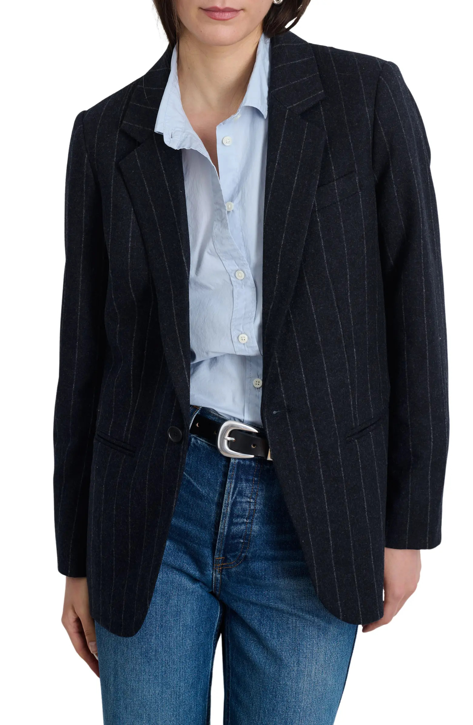Alex Mill Soho Pinstripe Wool Blazer | Nordstrom | Nordstrom