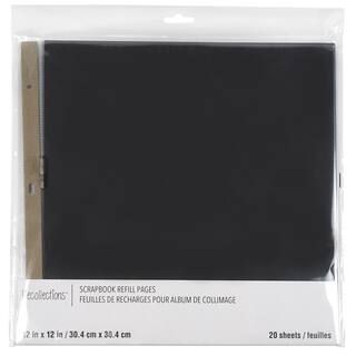 12" x 12" Black Scrapbook Refill Pages by Recollections™ | Michaels Stores
