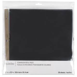 12" x 12" Black Scrapbook Refill Pages by Recollections™ | Michaels Stores
