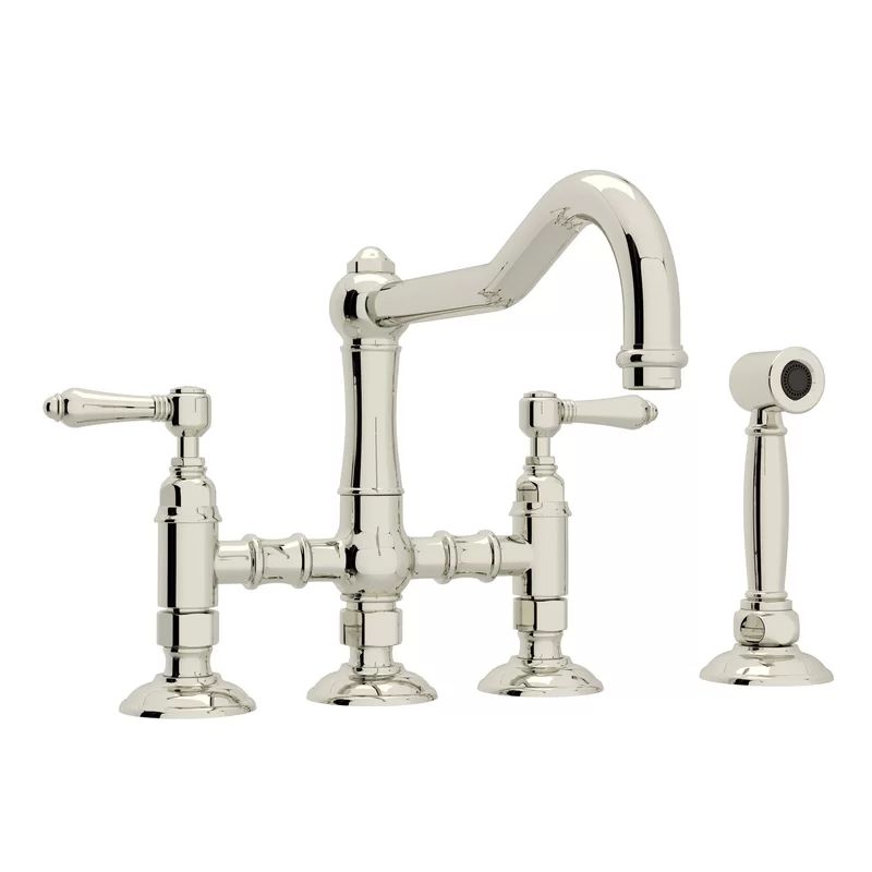 Acqui® Bridge Kitchen Faucet with Side Spray | Wayfair North America