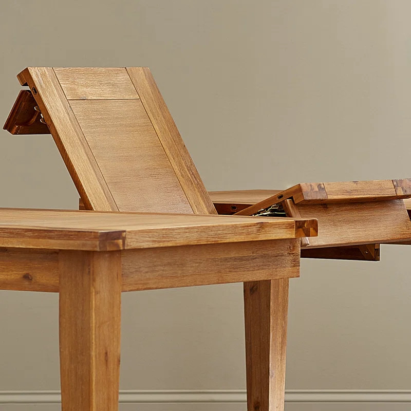 Beachcrest Home™ Cumbria Aspen Extension Dining Table with Butterfly Leaf, Antique Natural & Re... | Wayfair North America