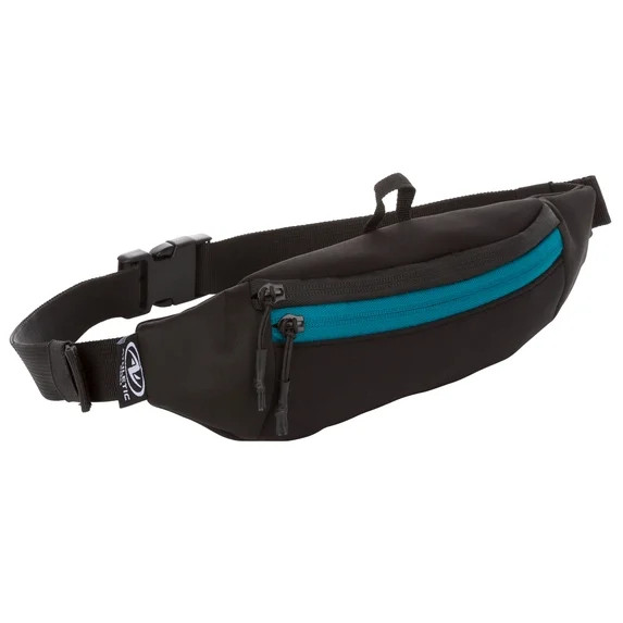 Athletic Works 1 Liter Black Versatile Sports on Waist Fanny pack, Unisex, Polyester Zipper | Walmart (US)