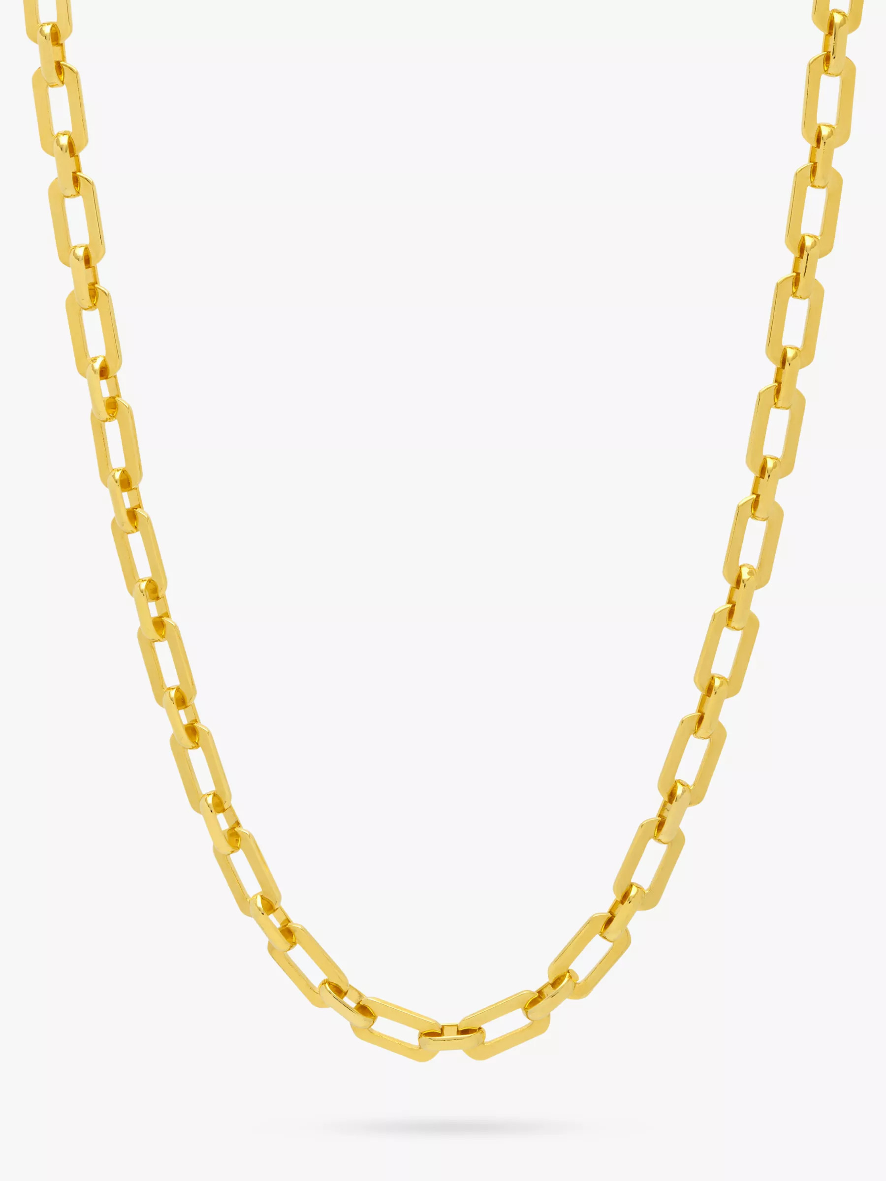 Estella Bartlett Square Link T-Bar Necklace, Gold | John Lewis (UK)