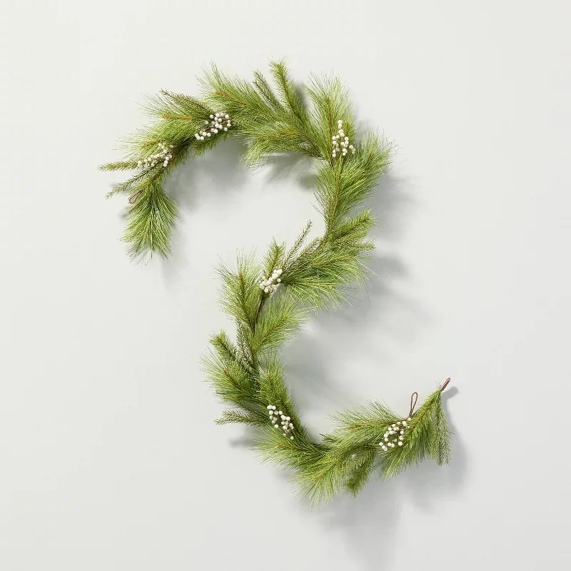 Faux Needle Pine & Snowberry Christmas Garland - Hearth & Hand™ with Magnolia | Target