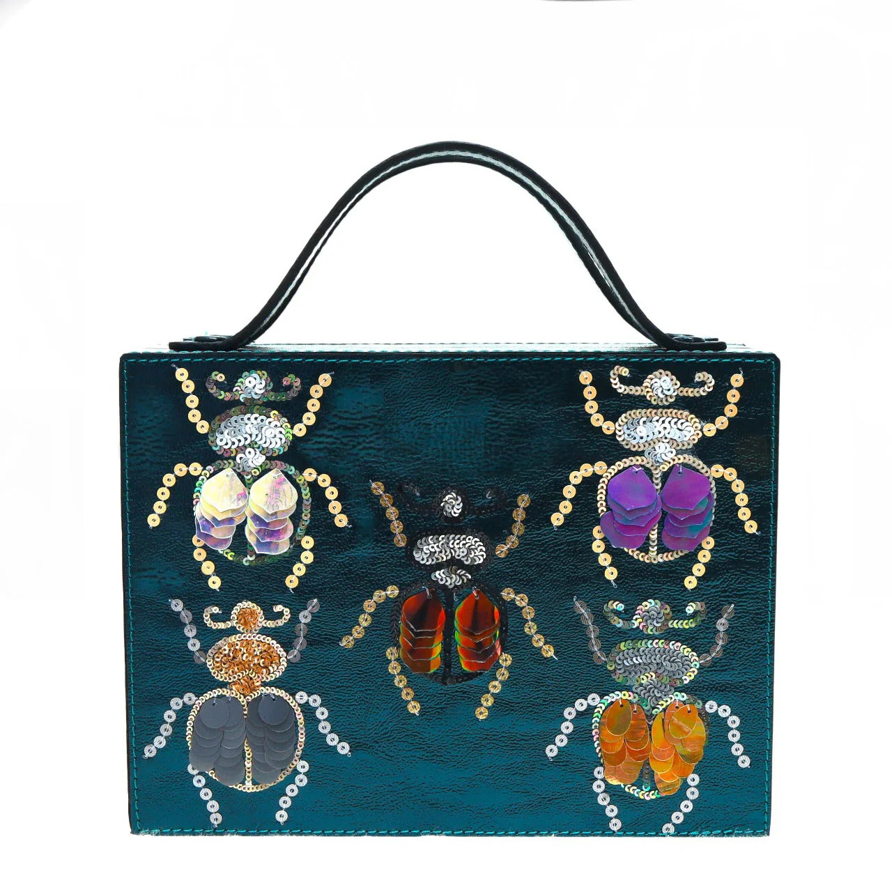 Bedazzled Beetle Briefcase Bag by Simitri | Support HerStory