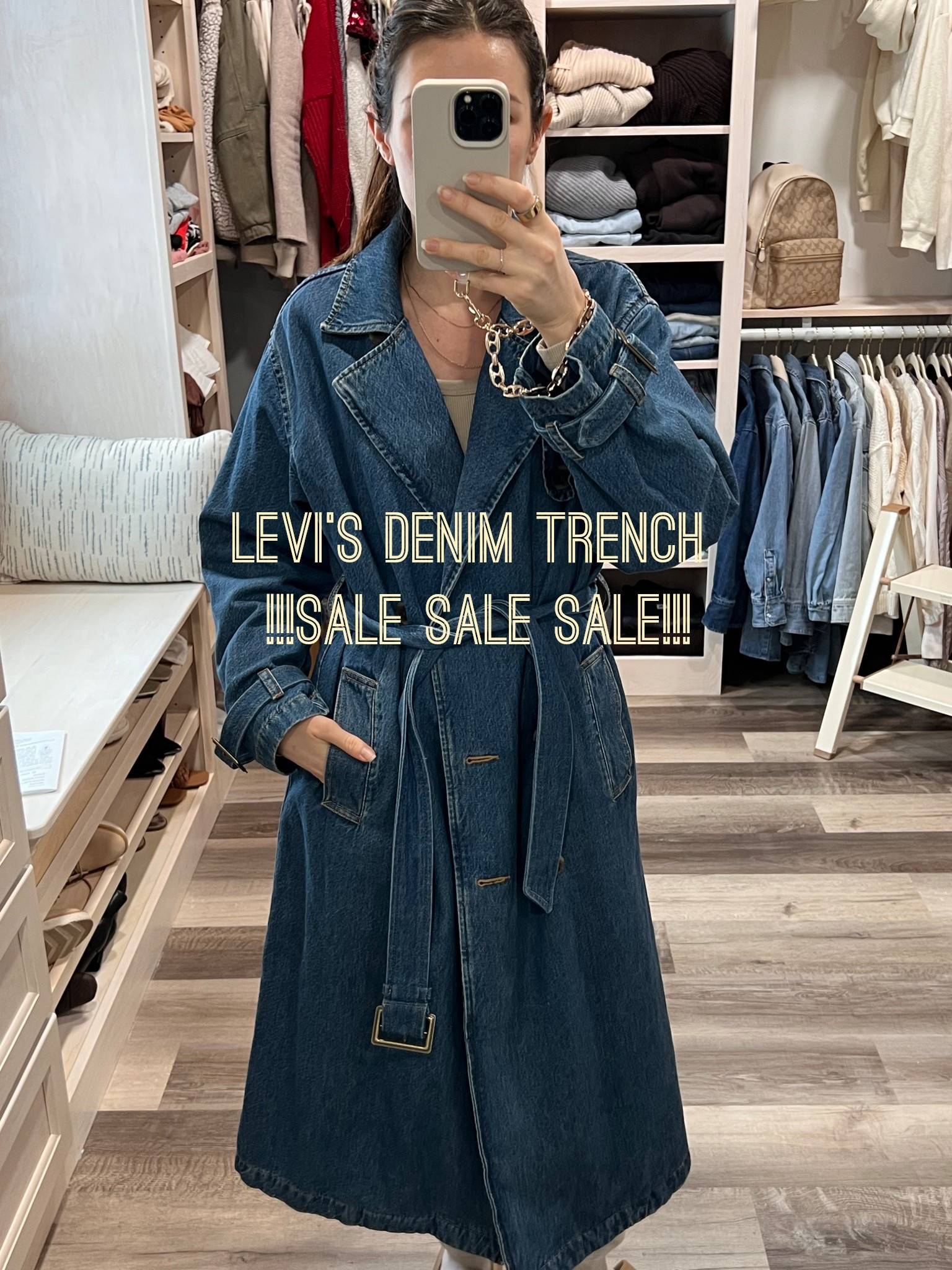 Huge sale on this Levi’s demim trench coat. HIGHLY RECOMMEND!

#LTKPetite #LTKmomlife #LTKgrwm