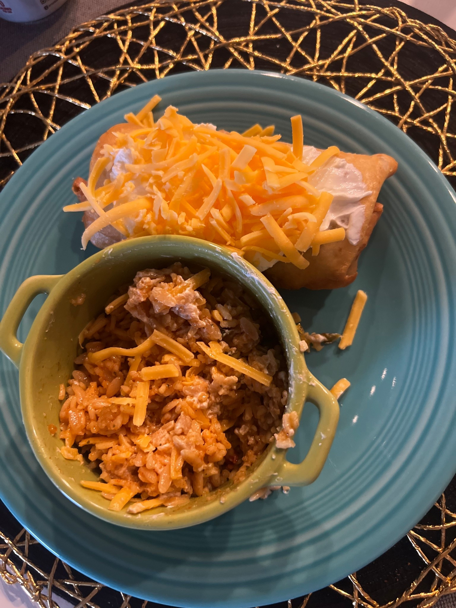 I asked ChatGPT to help me create a restaurant like chimichanga with the fluffy, flakey crust. Here were the tips I got: 
Cook the meat ahead of time- drain all liquid and let it get to room temperature. 
Warm the tortilla for 10 seconds before placing filling inside. 
Place topping on one side. Roll tight, leaving no openings in tortilla. 
Use toothpicks to keep bottom flap closed. 
Brush with butter before placing in deep fryer, bottom seam down. 
Flip every 1.5-2 minutes until desired coloring is achieved. 

I think I nailed it! I know air frying is healthier but I’ve never been able to achieve the light flaky shell with it  Linking our counter top deep fryer for you as that makes all the difference  

#LTKHome #LTKmomlife #LTKfoodie