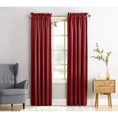 Millen Wayfair Basics® Thermal Room Darkening Rod Pocket Curtain Panel | Wayfair North America