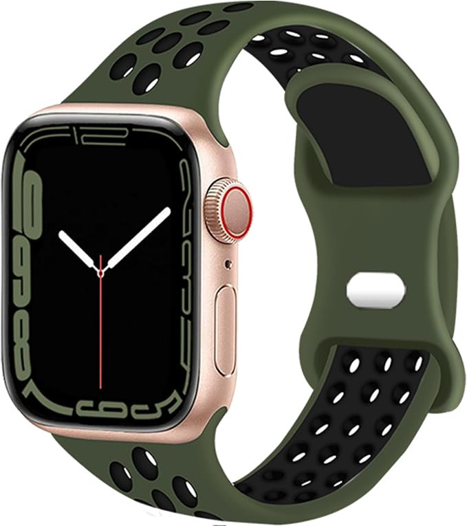 Elaikement Compatible with Apple Watch Band 44mm 45mm 46mm 49mm 42mm 41mm 40mm 38mm Men Women, Br... | Amazon (US)