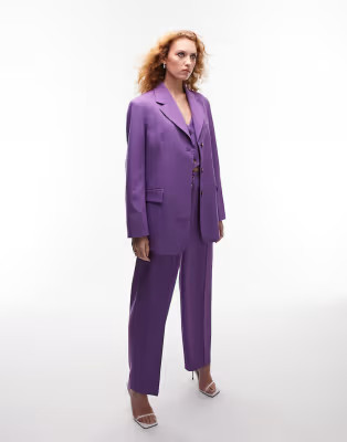 Topshop suit co-ord in purple | ASOS (Global)