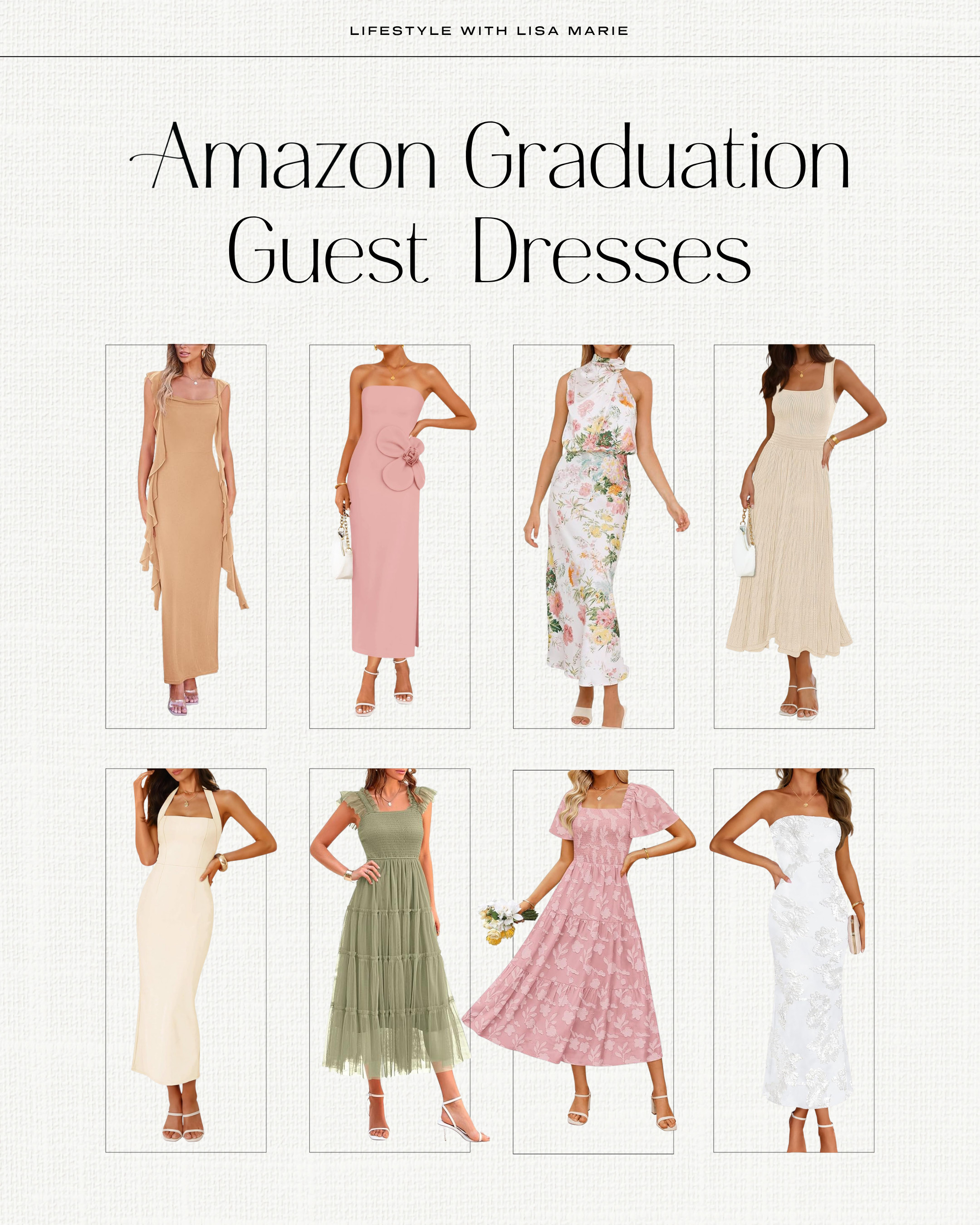 Amazon graduation guest dresses. Spring and summer event dresses. Floral and pastel dresses. Lace, silk and satin dresses. Midi and maxi dresses. Dressy dresses. 

#LTKSeasonal #LTKPetite #LTKootd