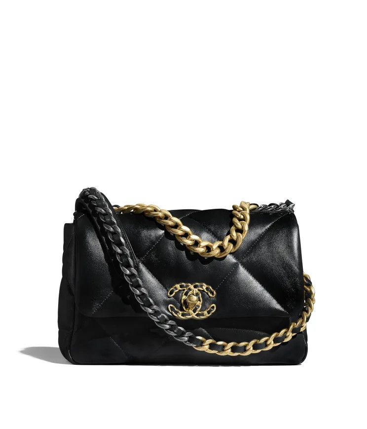 Shiny Lambskin, Gold-Tone, Silver-Tone & Ruthenium-Finish Metal | Chanel, Inc. (US)