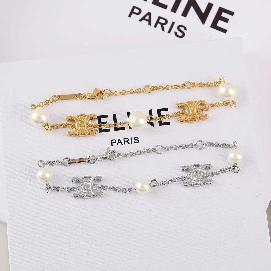 18K Gold Plated Fashion Pearl Bracelet Simple Bracelet Women's Gift - Etsy | Etsy (US)