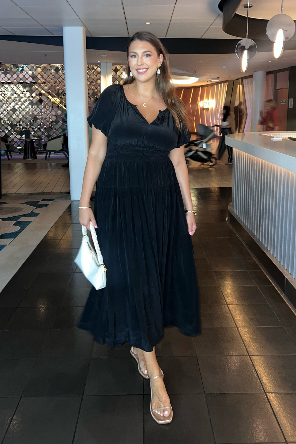Cruise dinner outfit idea:
Long black maxi dress 



size 10 fashion | size 10 | Tall girl outfit | tall girl fashion | midsize fashion size 10 | midsize | tall fashion | tall women | cruise outfit 

#LTKStyleTip #LTKTravel #LTKSeasonal