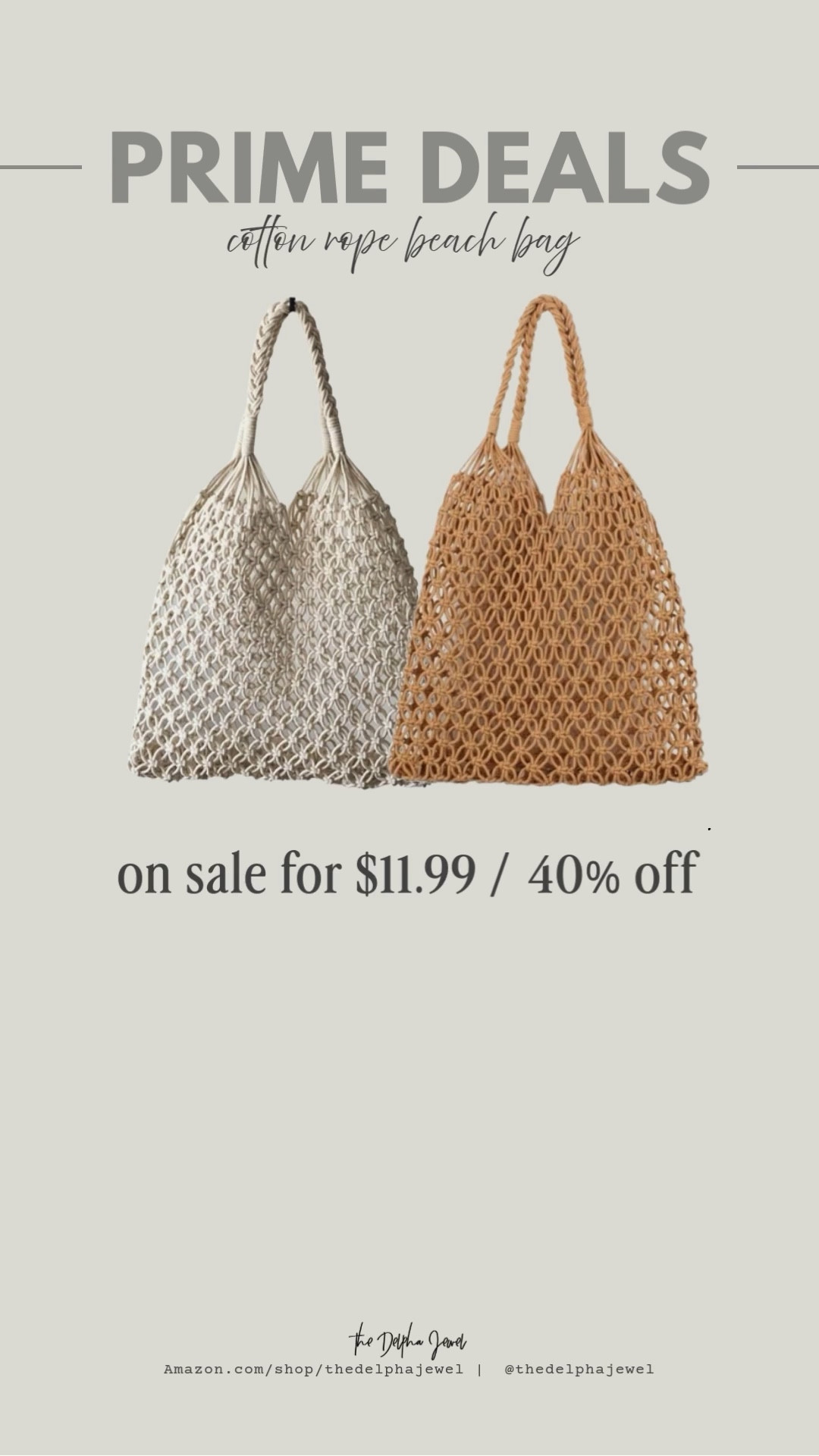 An easy beach tote to throw on any outfit. On sale $11.99 / 40% off

#LTKootd #LTKSaleAlert