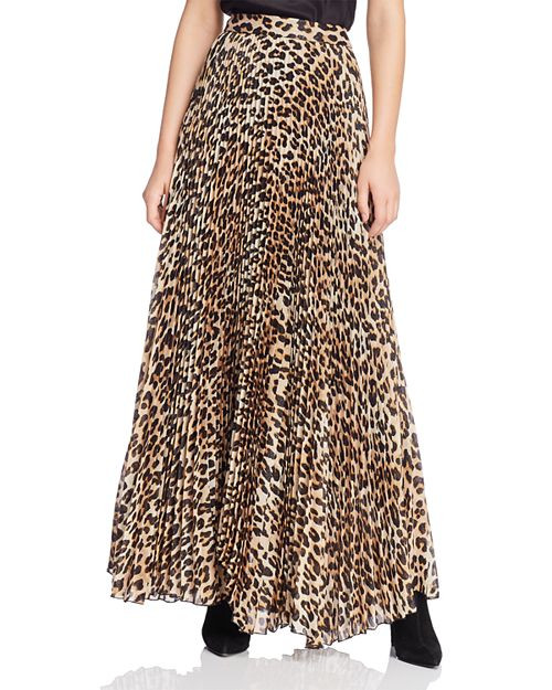 Alice and Olivia Alice + Olivia Katz Metallic Leopard Print Pleated Maxi Skirt Women | Bloomingdale's (US)