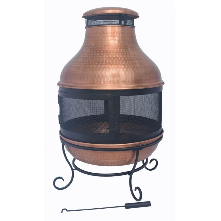 Better Homes & Gardens Wood-Burning Copper Chiminea Fire Pit | Walmart (US)