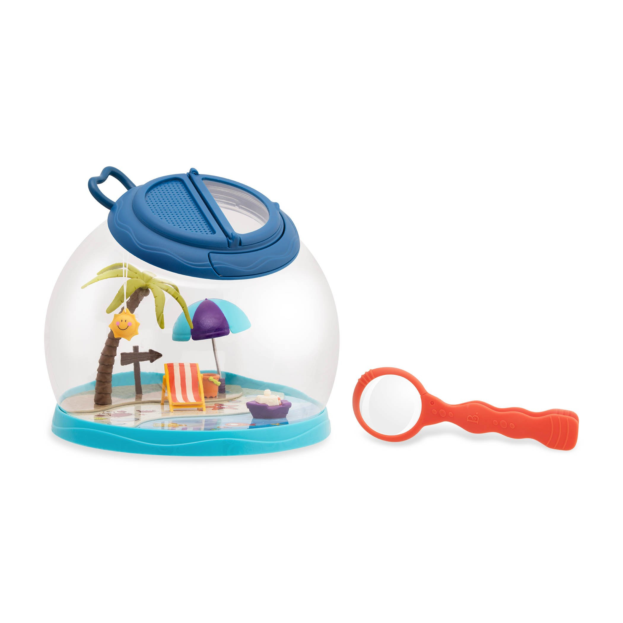 B. toys- Tiki Retreat Bug Catcher Kit – 1 Bug Cage with Tweezers & Magnifying Glass – Bug Toy... | Amazon (US)