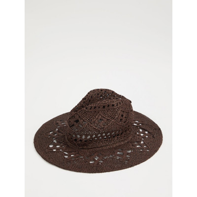 George Brown Straw Cowboy Hat - Chocolate Brown | George