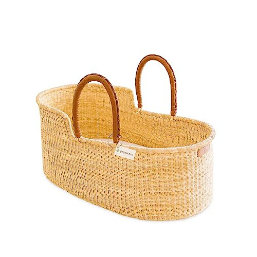 Design Dua Bilia Bassinet, Nature's Bassinet, Organic Moses Basket Only, Moses Basket, Handheld Bassinet, Design Dua Basket, African Basket, Baby Shower Gift | Amazon (US)