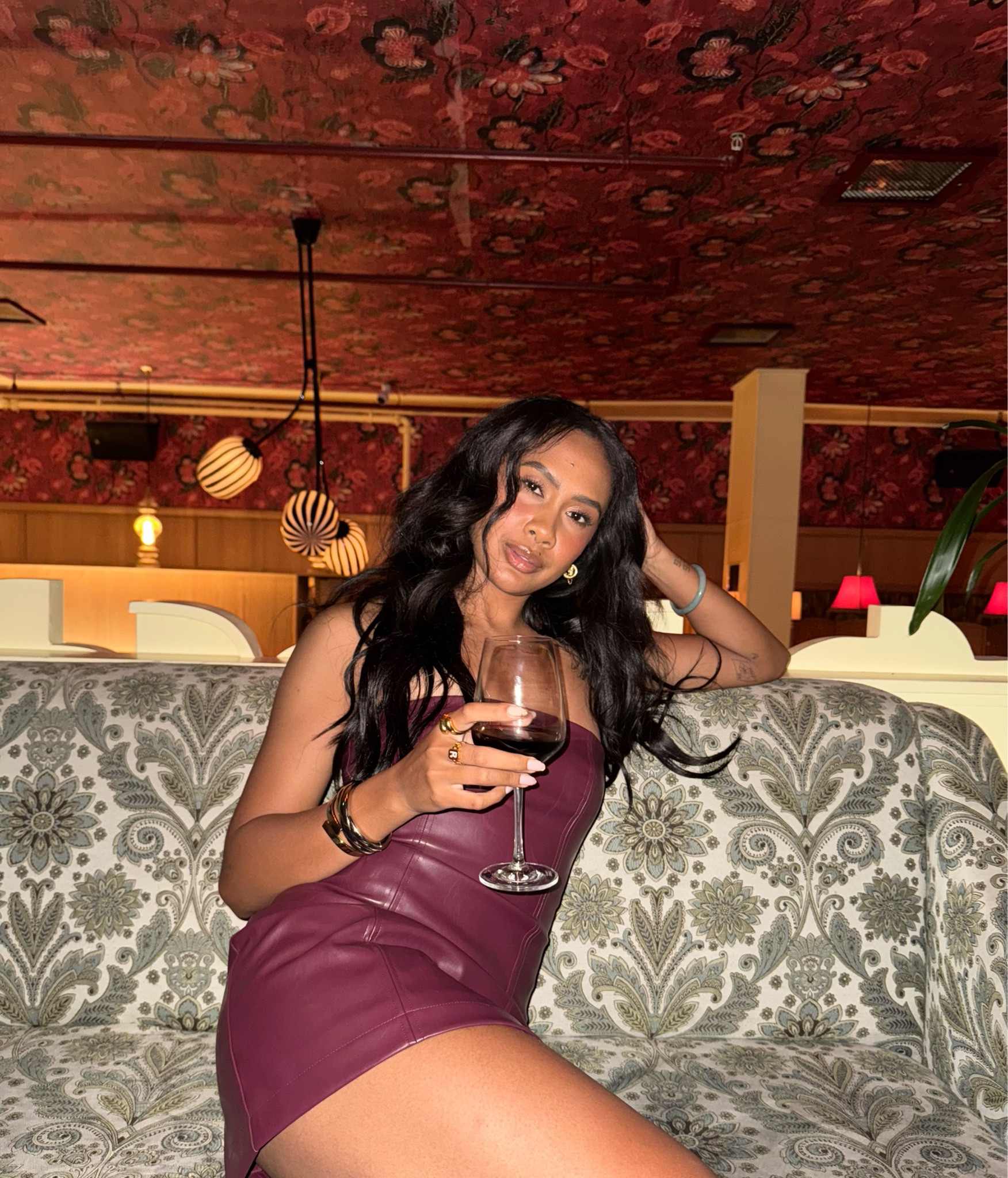 A drink to match the dress 