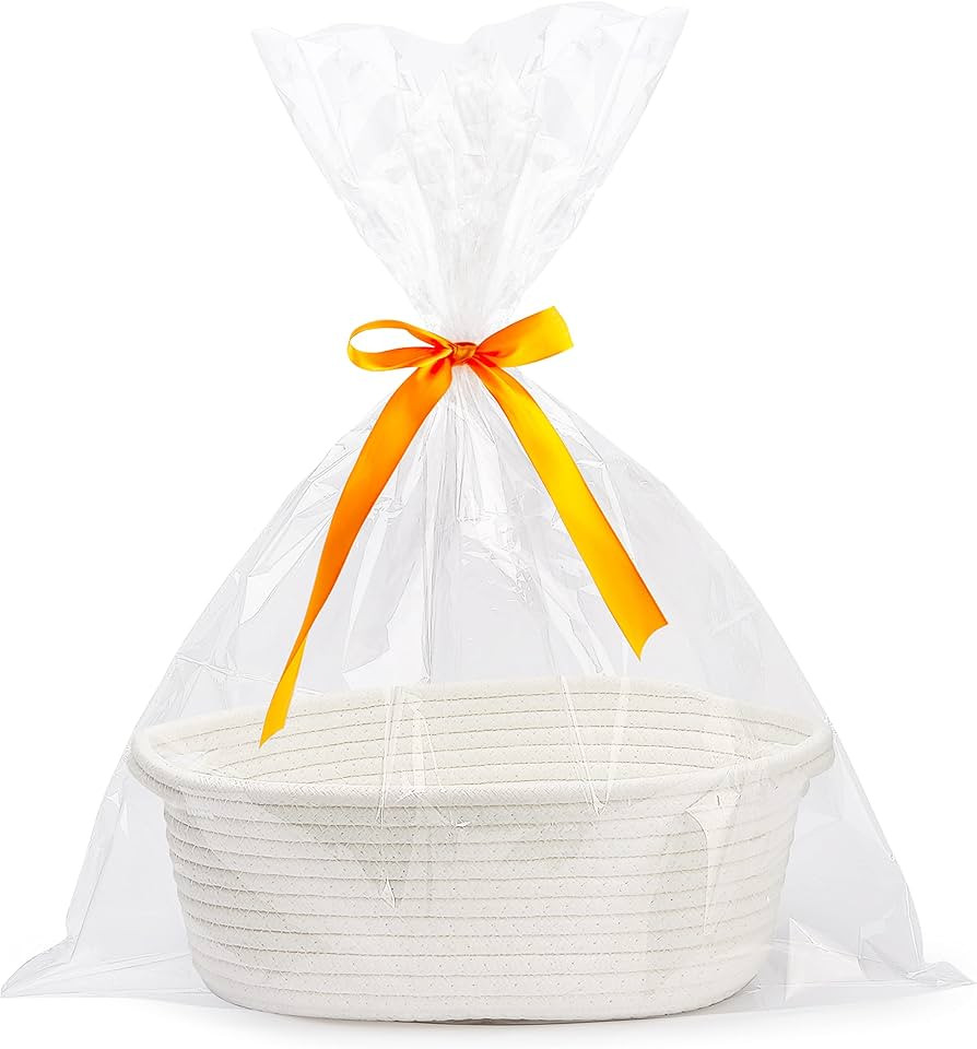 Pro Goleem Small Woven Easter Basket with Gift Bags and Ribbons Durable Baskets for Gifts Empty S... | Amazon (US)