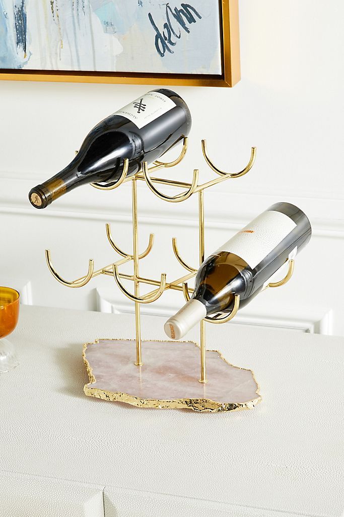 Rose Quartz Wine Rack | Anthropologie (US)