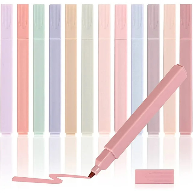 12pcs Highlighters Aesthetic Pastel Cute Highlighter, Bible Highlighters and Pens, with Assorted ... | Walmart (US)