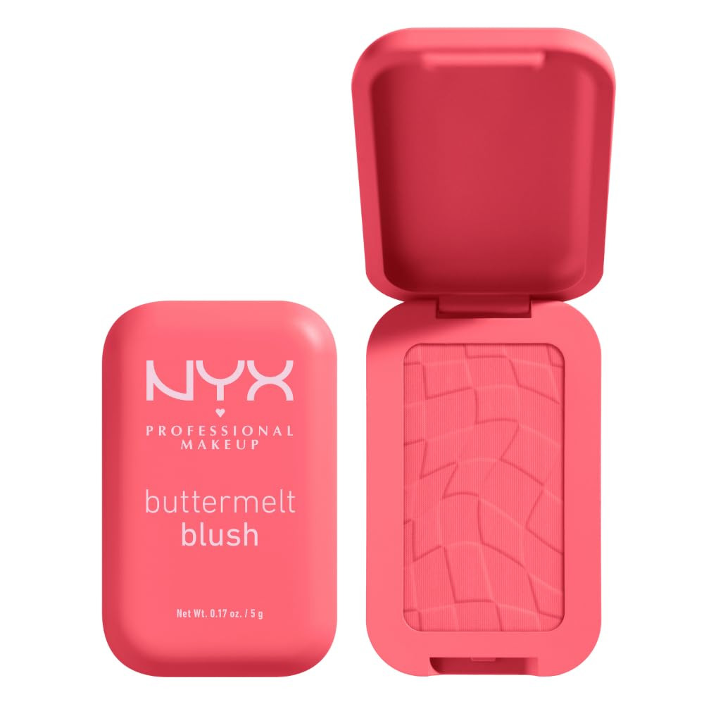 NYX PROFESSIONAL MAKEUP Buttermelt Powder Blush, Fade and Transfer-Resistant Blush, Up to 12HR Make Up Wear, Vegan Formula - U Know Butta | Amazon (US)
