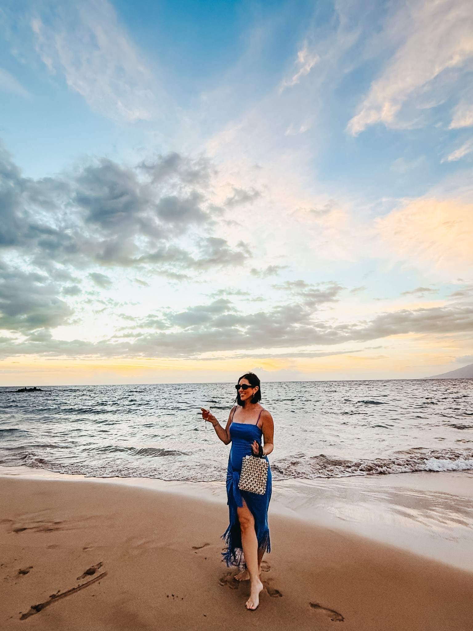 Dinner dress in Maui 💙🌊🩵 perfect beach or family photo dress! 🫶🏻

High / low midi dress - size small 

Vacation dress, spring break outfit, beach dress, vacation style 

#LTKOver40 #LTKTravel #LTKootd