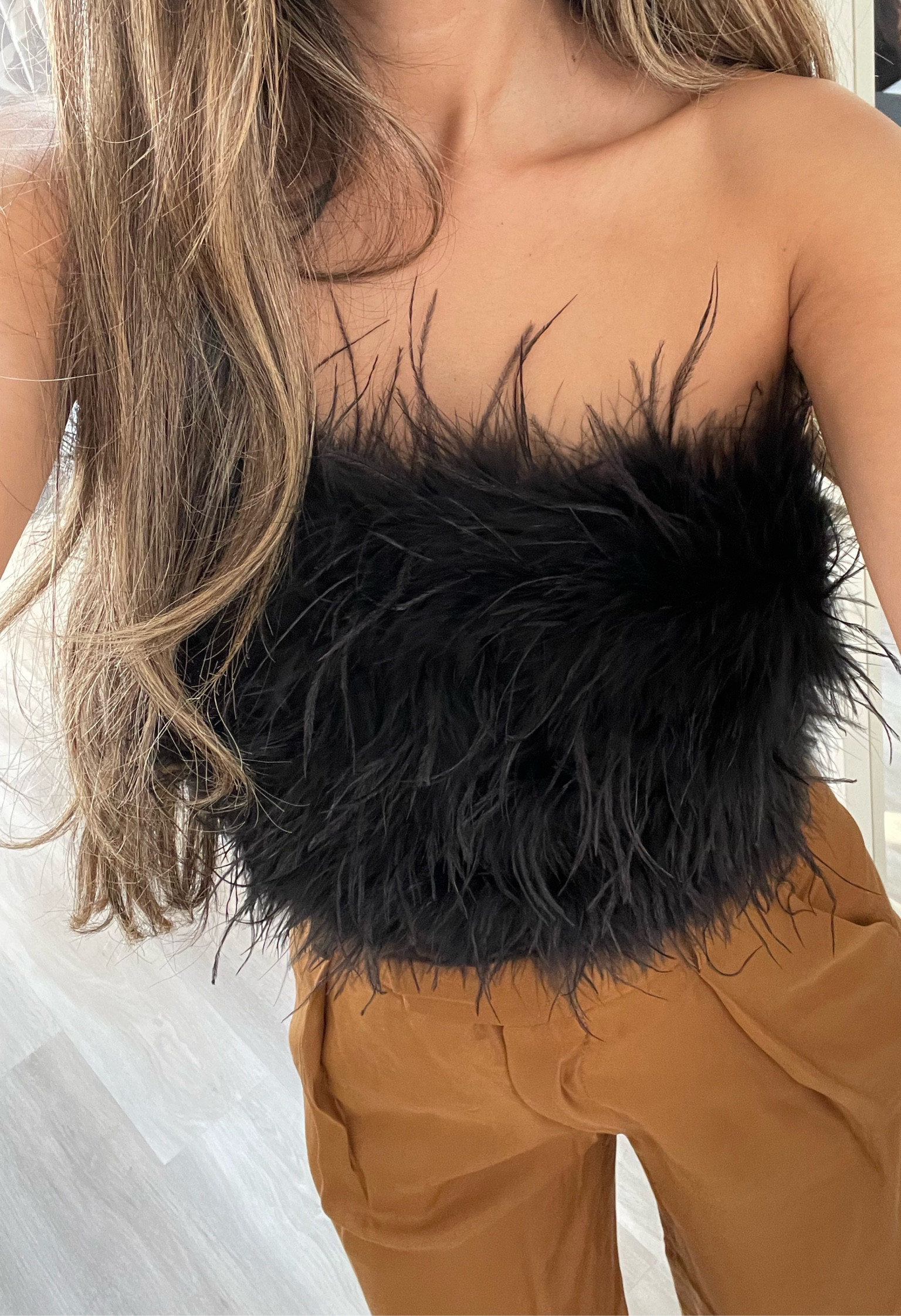 outfit inspo, aesthetic outfit, feather top

#LTKstyletip #LTKworkwear