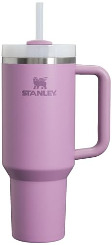 STANLEY Quencher H2.0 Tumbler with Handle and Straw 40 oz | Flowstate 3-Position Lid | Cup Holder Compatible for Travel | Insulated Stainless Steel Cup | BPA-Free | Lilac | Amazon (US)