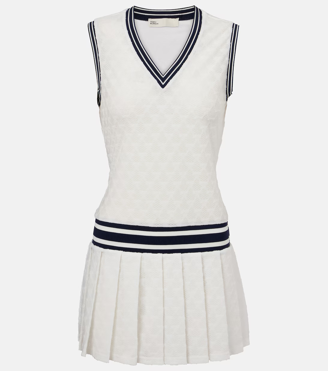 Pleated terry jacquard tennis dress | Mytheresa (US/CA)