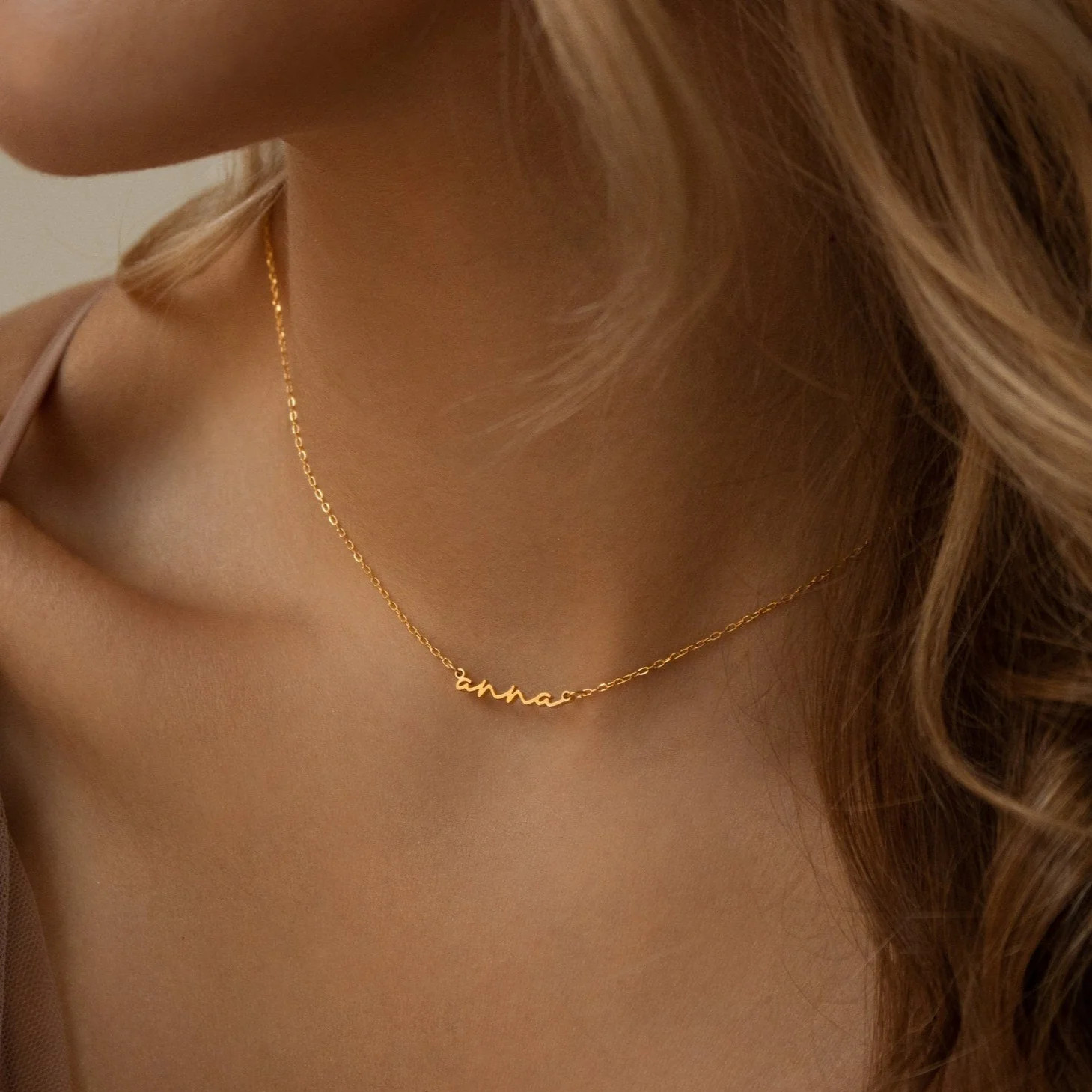 Tiny Summer Name Necklace | Caitlyn Minimalist