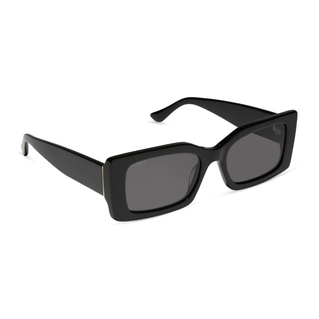ALESSANDRA - BLACK + GREY + POLARIZED SUNGLASSES | DIFF Eyewear