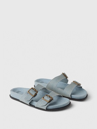 Denim Double Strap Sandals | Gap (US)