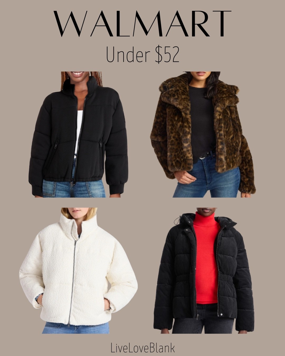 Walmart coats under $52
Winter style 
Puffer coats and faux fur jackets 


#LTKSeasonal #LTKOver40 #LTKStyleTip