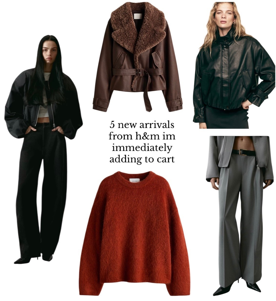 5 new arrivals from h&m im loving for january! 

#LTKFindsUnder50 #LTKFindsUnder100 #LTKSeasonal