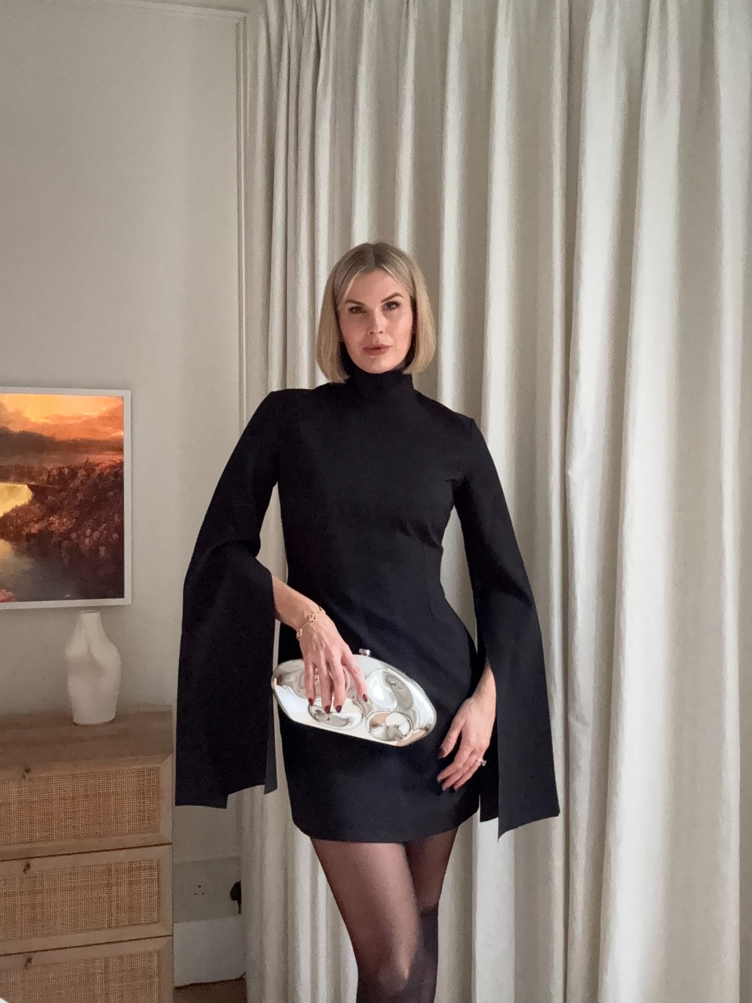 Perfect cocktail dress for the party season - love the dramatic sleeves!
I wear size U.K. 10.
Shoes true to size 

#LTKstyletip #LTKeurope #LTKfestive