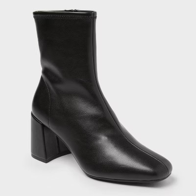 Women’s Pippa High Shaft Heeled Boots – A New Day™ Black | Target