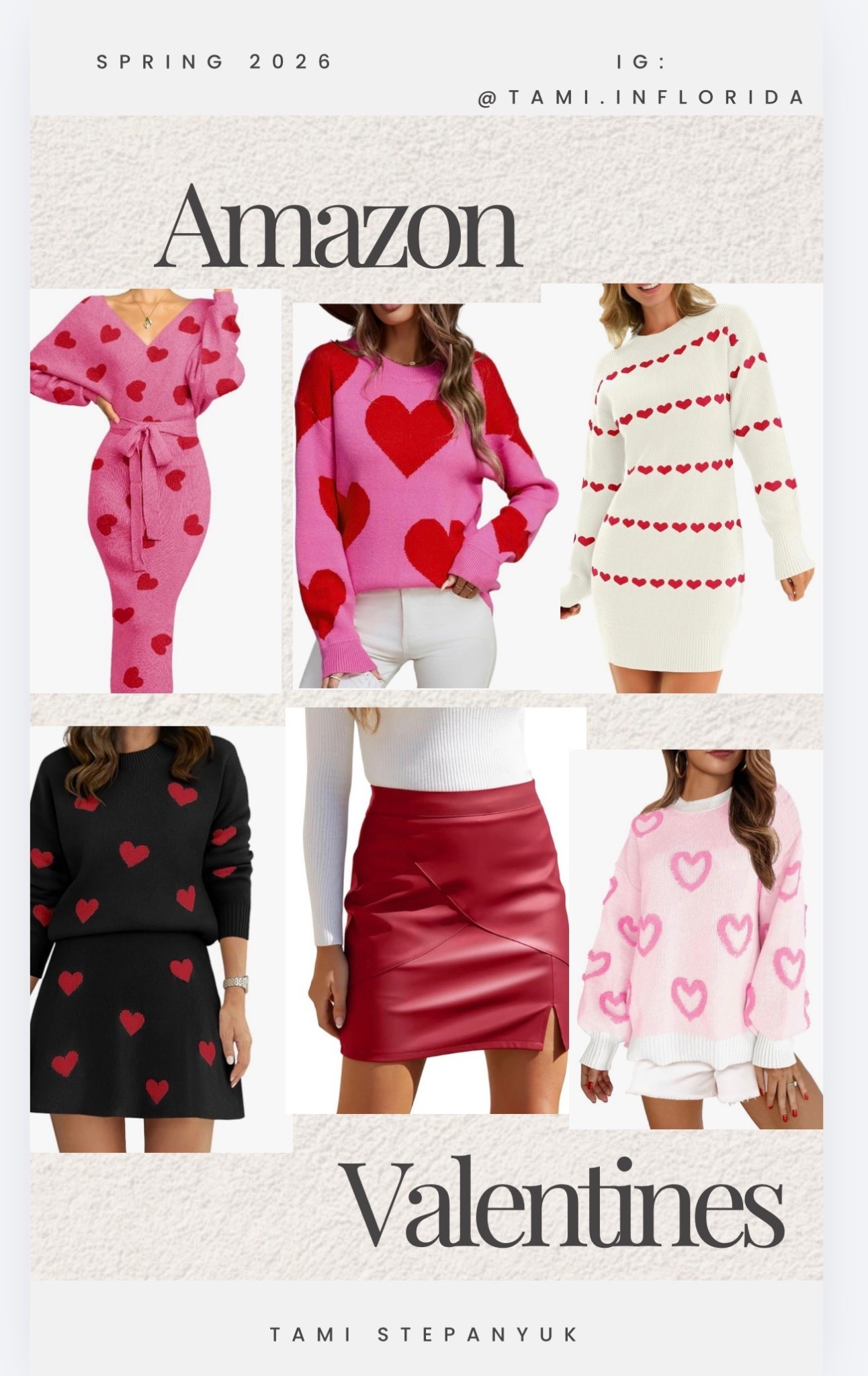 Valentine’s finds I’m loving 🤍
Heart knits, cozy sweaters & cute dresses — all affordable and easy to style.
Tap to shop everything here 💘


#LTKFinds
#LTKStyle
#LTKUnder100
s
#AmazonFashion
#AmazonFinds
#AmazonStyle

ValentinesStyle
#ValentinesOutfits
#HeartSweater
#ValentinesLooks
#LoveSeason
#PinkAndRed#LTKValentine

#LTKootd #LTKSeasonal #LTKValentine