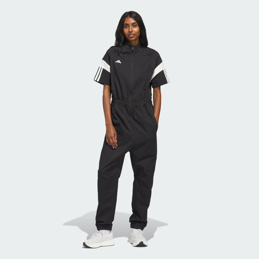 adidas WOMENS TIRO JUMPSUIT Black M - Womens Originals Jumpsuits & Bodysuits | adidas (US)