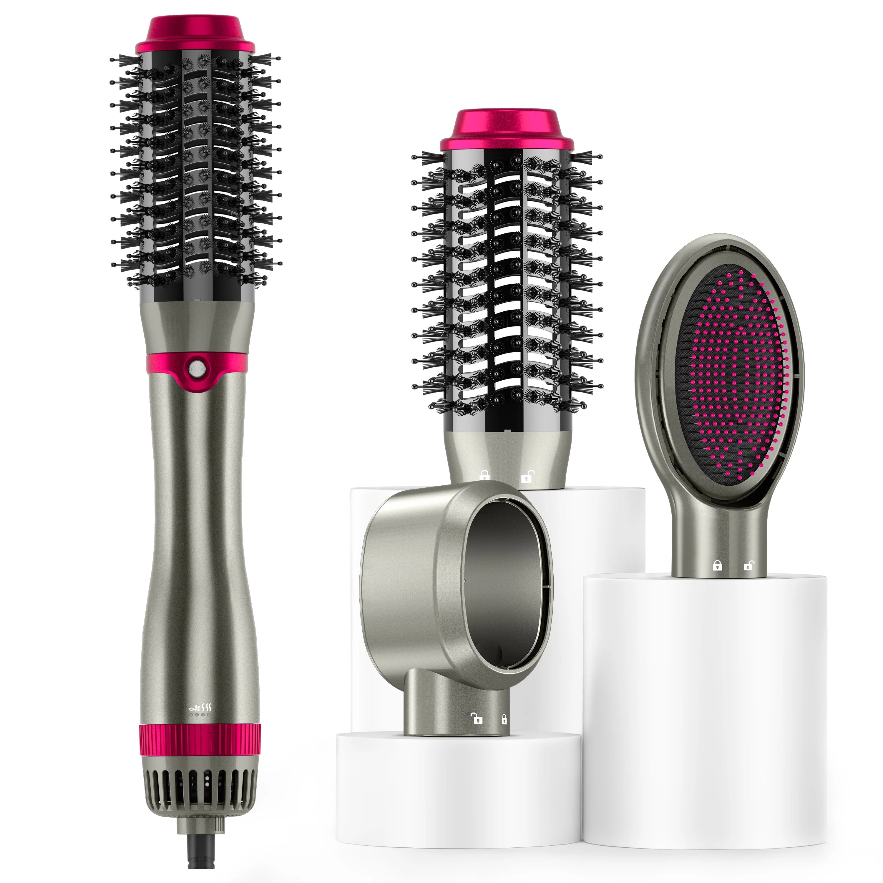 Koovon Hair Dryer Brush 3 in 1 Hair Dryer Negative Ion Blow Dryer Brush For Curling Straightening... | Walmart (US)