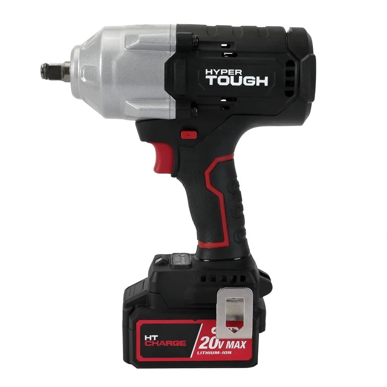 Hyper Tough 20V Brushless Cordless 1/2-in 900 Impact Wrench with Battery & Charger | Walmart (US)