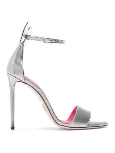 Oscar Tiye - Minnie Lamé Sandals - Silver | NET-A-PORTER (UK & EU)