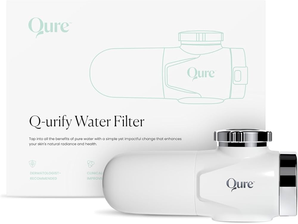 Qure Skincare Q-urify Water Ultra-Filtration System - Faucet-Mounted Filter for Skin Care - Clear... | Amazon (US)